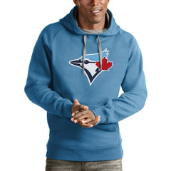 Toronto Blue Jays Antigua Victory Pullover Team Logo Hoodie - Light Blue