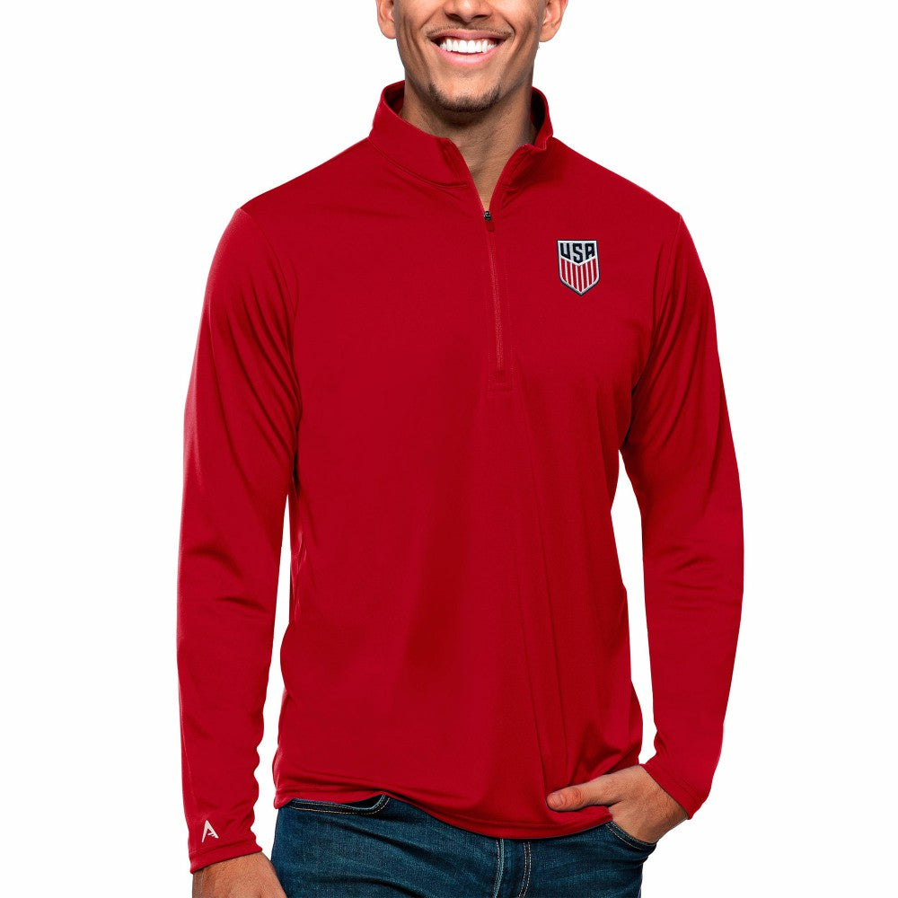 USMNT Antigua Tribute Quarter-Zip Pullover Top / Soccer On sale