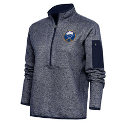 Buffalo Sabres Antigua Women's Team Logo Fortune Quarter-Zip Jacket