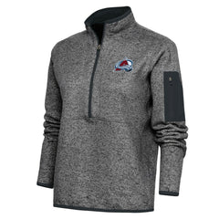 Colorado Avalanche Antigua Women's Team Logo Fortune Quarter-Zip Jacket