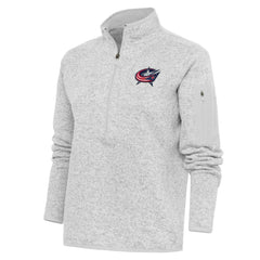 Columbus Blue Jackets Antigua Women's Team Logo Fortune Quarter-Zip Jacket