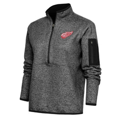 Detroit Red Wings Antigua Women's Team Logo Fortune Quarter-Zip Jacket