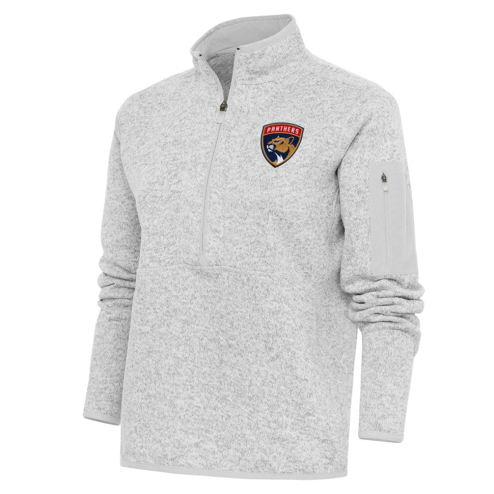 Florida Panthers Antigua Women's Team Logo Fortune Quarter-Zip Jacket