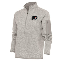 Philadelphia Flyers Antigua Women's Team Logo Fortune Quarter-Zip Jacket