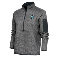 Seattle Kraken Antigua Women's Team Logo Fortune Quarter-Zip Jacket