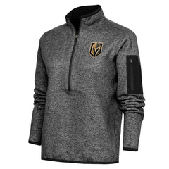 Vegas Golden Knights Antigua Women's Team Logo Fortune Quarter-Zip Jacket