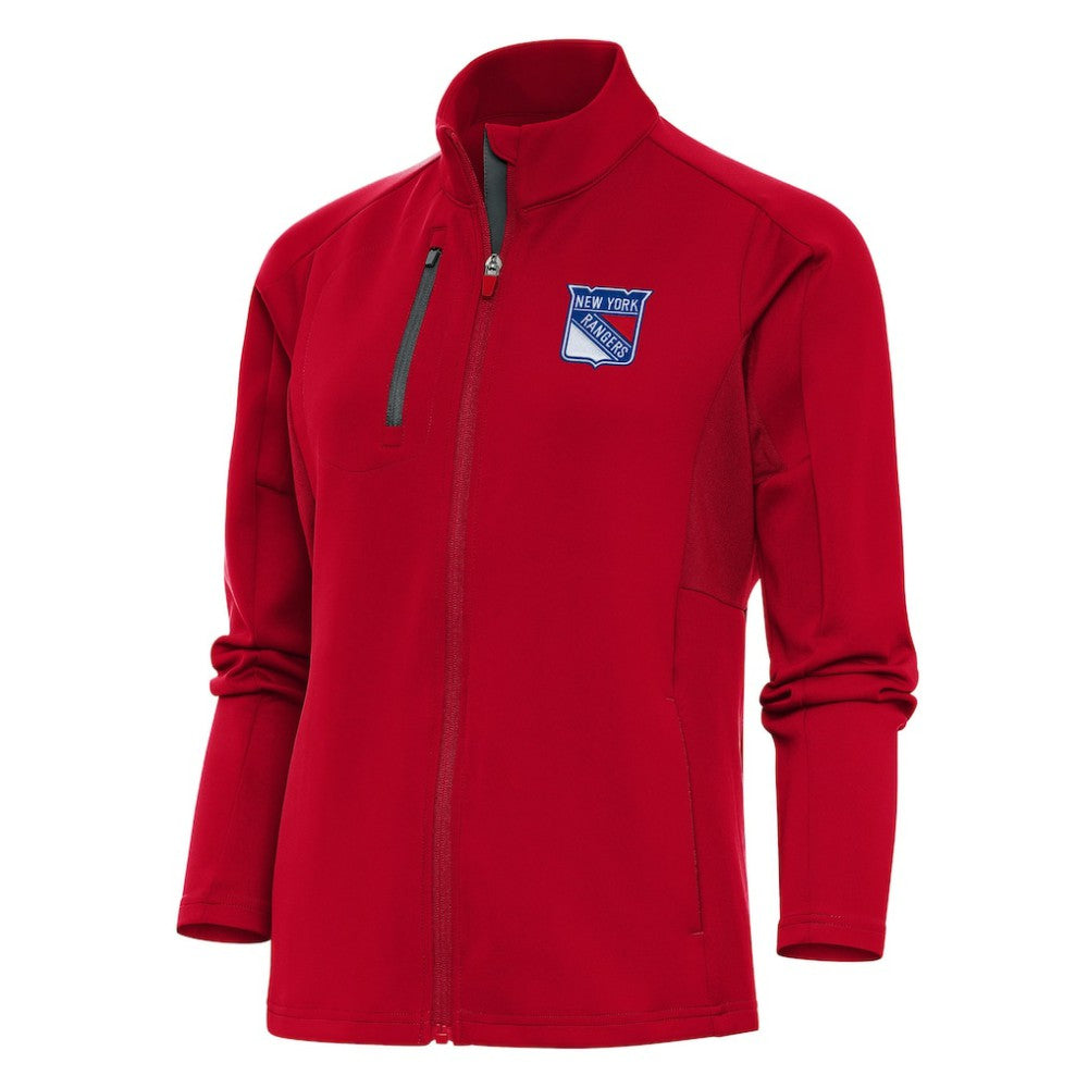 New York Rangers Antigua Women's Team Logo Generation Full-Zip Jacket