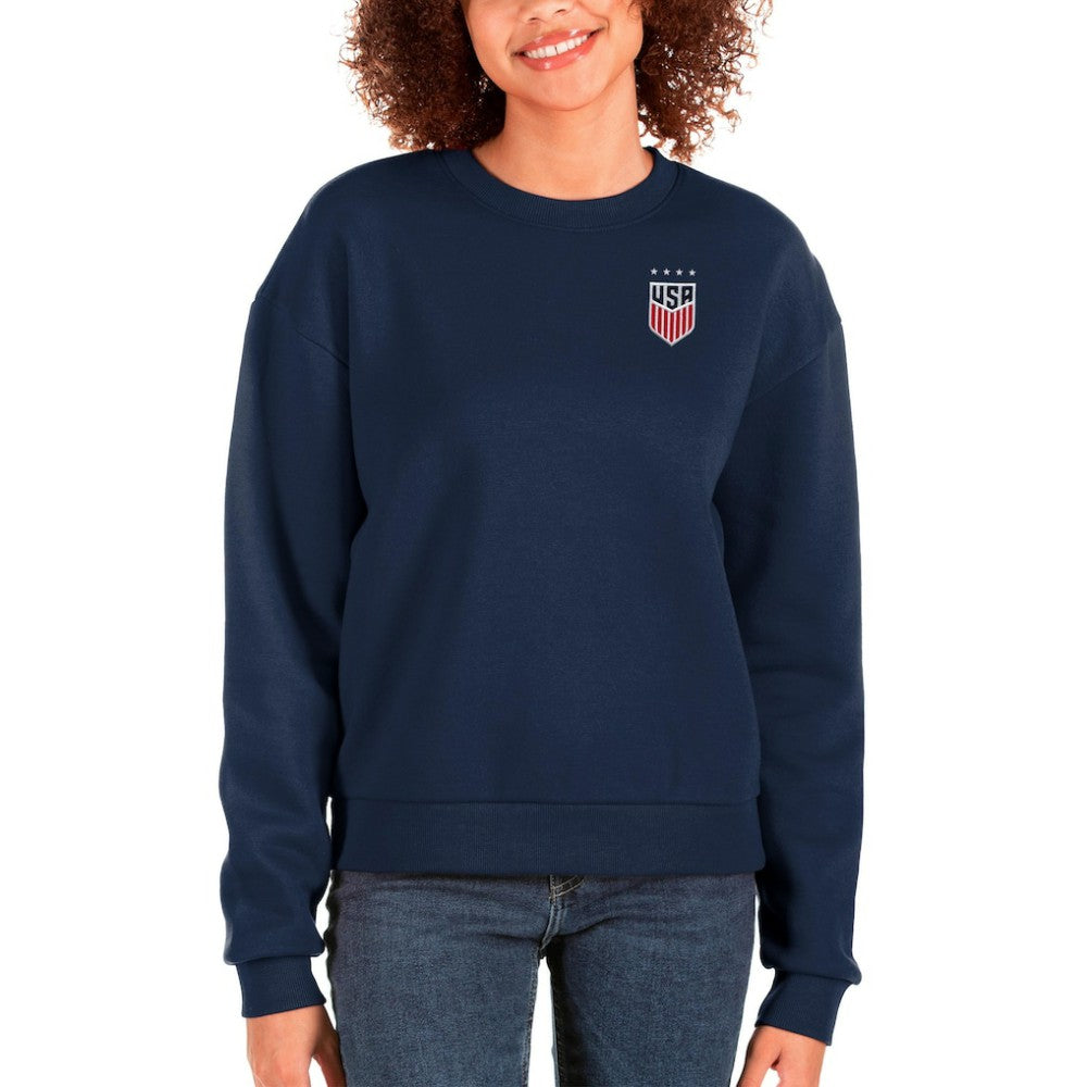 USWNT Antigua Women's Victory Crewneck Pullover Sweatshirt / Soccer Online