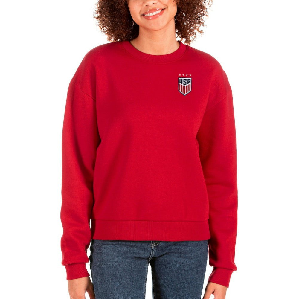 USWNT Antigua Women's Victory Crewneck Pullover Sweatshirt / Soccer Hot sale