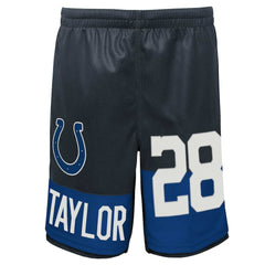 NFL Indianapolis Colts Jonathan Taylor Youth Player Name & Number Shorts