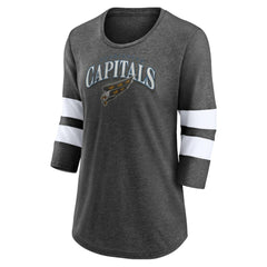 Washington Capitals Fanatics Women's Special Edition 2.0 Barn Burner 3/4 Sleeve T-Shirt