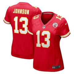 NFL Kansas City Chiefs Nazeeh Johnson Women's Game Player Jersey