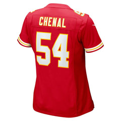 NFL Kansas City Chiefs Leo Chenal Women's Game Player Jersey