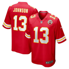 NFL Kansas City Chiefs Nazeeh Johnson Game Player Jersey