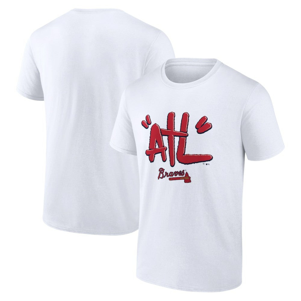 Atlanta Braves ATL Tag T-Shirt - White