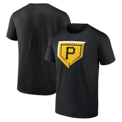 Pittsburgh Pirates Steel Plate T-Shirt - Black