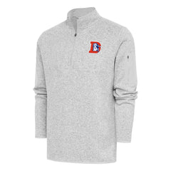 NFL Denver Broncos Antigua Throwback Fortune Quarter-Zip Pullover Jacket