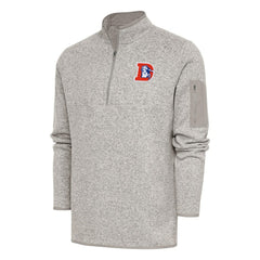 NFL Denver Broncos Antigua Throwback Fortune Quarter-Zip Pullover Jacket