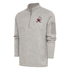 NFL Cleveland Browns Antigua Throwback Fortune Quarter-Zip Pullover Jacket