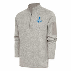 NFL Detroit Lions Antigua Throwback Fortune Quarter-Zip Pullover Jacket