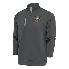 NFL Baltimore Ravens Antigua Team Logo Throwback Generation Quarter-Zip Pullover Top