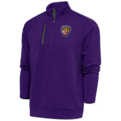 NFL Baltimore Ravens Antigua Team Logo Throwback Generation Quarter-Zip Pullover Top