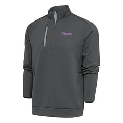 NFL Minnesota Vikings Antigua Team Logo Throwback Generation Quarter-Zip Pullover Top
