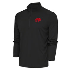 NFL Buffalo Bills Antigua Team Logo Throwback Tribute Quarter-Zip Pullover Top