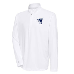 NFL Indianapolis Colts Antigua Team Logo Throwback Tribute Quarter-Zip Pullover Top
