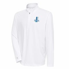 NFL Detroit Lions Antigua Team Logo Throwback Tribute Quarter-Zip Pullover Top