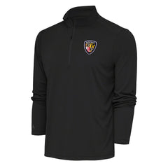 NFL Baltimore Ravens Antigua Team Logo Throwback Tribute Quarter-Zip Pullover Top
