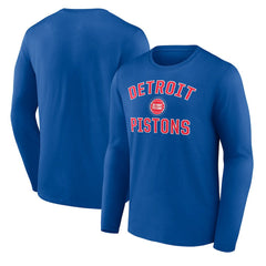 Detroit Pistons Victory Arch Team Long Sleeve T-Shirt sale - Royal for sale