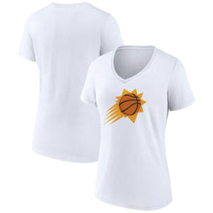 Phoenix Suns Women's Alternate Logo V-Neck T-Shirt - White cheap