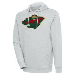 Minnesota Wild Antigua Logo Action Chenille Pullover Hoodie