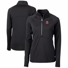 NFL Tampa Bay Buccaneers Cutter & Buck Women's Throwback Logo Adapt Eco Knit Stretch Recycled Half-Zip Pullover Top