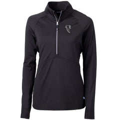 NFL Atlanta Falcons Cutter & Buck Women's Throwback Logo Adapt Eco Knit Stretch Recycled Half-Zip Pullover Top