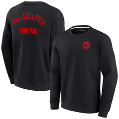 Philadelphia 76ers Unisex Elements Super Soft Fleece Pullover Sweatshirt - Black | Fanatics discount