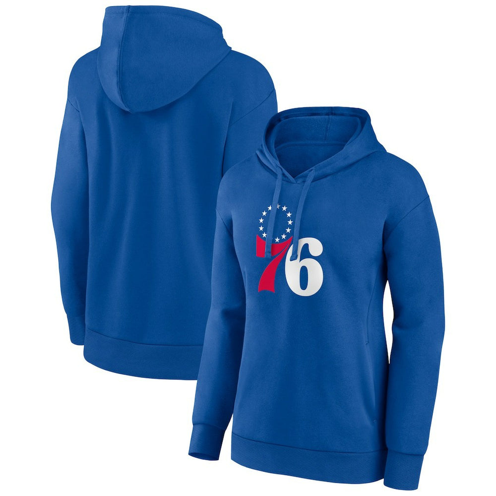 Philadelphia 76ers Women's Team Primary Logo Pullover Hoodie - Royal shop