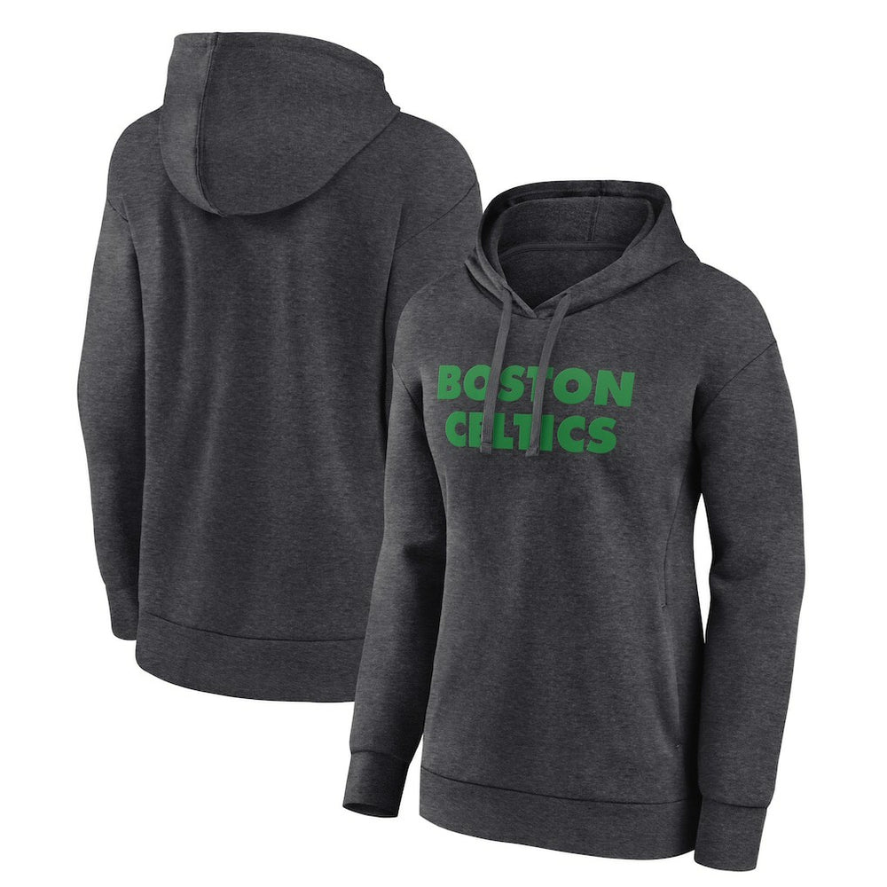 Boston Celtics Women's Wordmark Alt Pullover Hoodie - Charcoal on sale