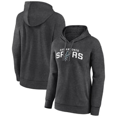 San Antonio Spurs Women's Wordmark Alt Pullover Hoodie - Charcoal shop