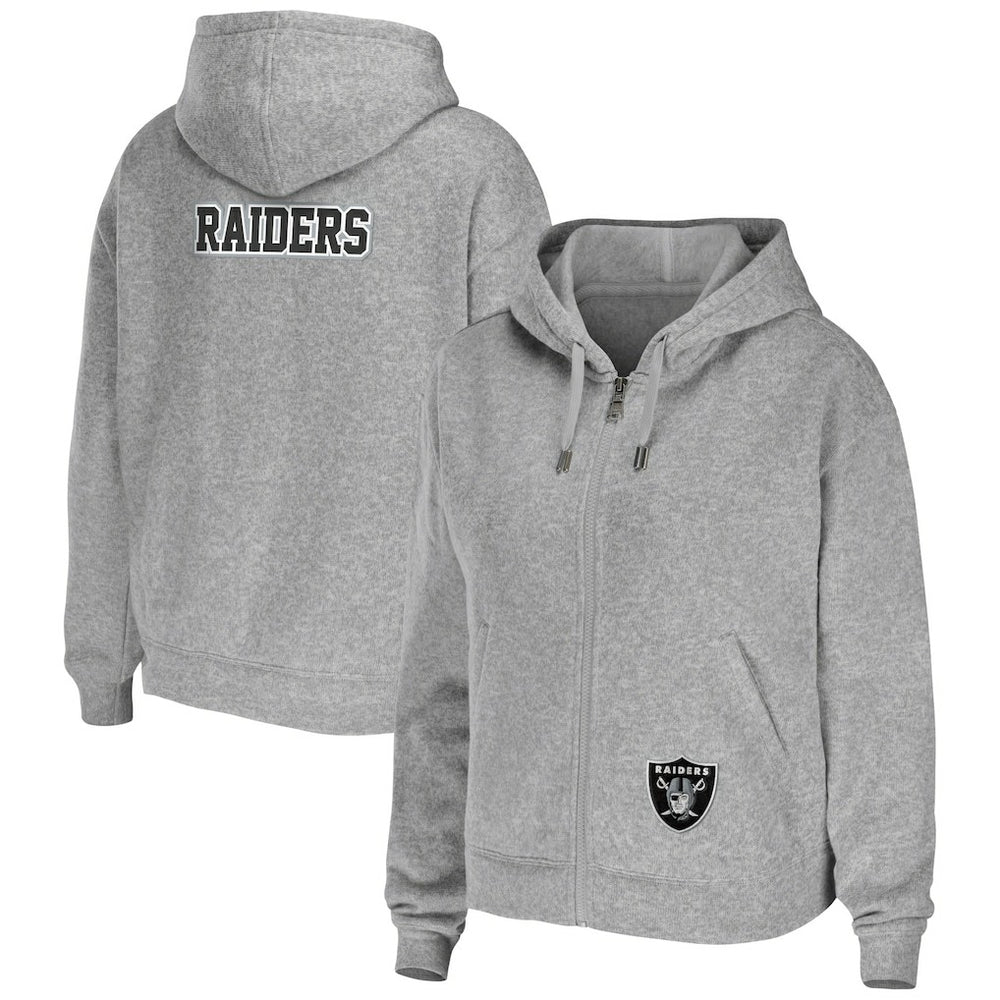 NFL Las Vegas Raiders WEAR by Erin Andrews Women's Team Full-Zip Hoodie