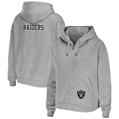NFL Las Vegas Raiders WEAR by Erin Andrews Women's Team Full-Zip Hoodie