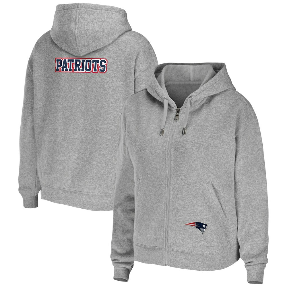 NFL New England Patriots WEAR by Erin Andrews Women's Team Full-Zip Hoodie