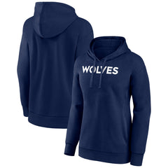 Minnesota Timberwolves Women's Wordmark Alt Pullover Hoodie - Navy for sale