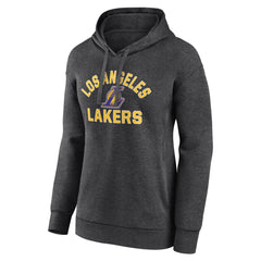 Los Angeles Lakers Women's Overtime Pullover Hoodie - Charcoal sale