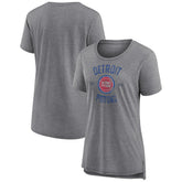 Detroit Pistons Women's Heritage Tri-Blend T-Shirt sale - Heather Gray on sale