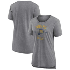 Indiana Pacers Women's Heritage Tri-Blend T-Shirt - Heather Gray shop