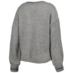 Chicago Bulls Lusso Women's Scarletts Lantern Sleeve Tri-Blend V-Neck Pullover Sweater - Gray outlet