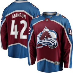 Josh Manson Colorado Avalanche Fanatics Home Breakaway Player Jersey