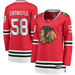 MacKenzie Entwistle Chicago Blackhawks Fanatics Women's Home Breakaway Player Jersey
